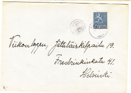 Finlande - Lettre De 1955 - Oblit Kna.... - Avec Cachet Rural 4885 - - Brieven En Documenten