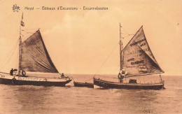 BELGIQUE - Heyst - Bateaux D'excursions - Carte Postale Ancienne - Heist