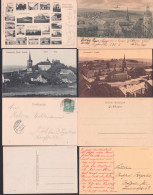 Frauenstein (Erzgebirge) 21-Bilder Karte Mit Gasthof Zum Goldenen Stern, Villa Scadock, Bahnhof, Vier Ak - Frauenstein (Erzgeb.)