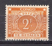 A0272 - CONGO BELGE TAXE Yv N°77(A) ** - Nuevos