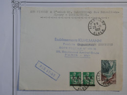 S31 ALGERIE   LETTRE  DEVANT 1962 ALGER A PARIS FRANCE  +PAIRE SURCHARGES E. A  +AFF. INTERESSANT+ + - Lettres & Documents