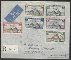 1939 - Lettre Recommandée Par Avion De Port-Saïd à Destination De Monaco - Airmail