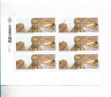 BRAZIL 2009 LOUIS BRAILLE BIRTH CENTENARY SYSTEM FOR BLIND PEOPLE BLOCK OF 6 MNH - Unused Stamps