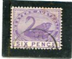 8AUSTRALIA/WESTERN AUSTRALIA - 1893  6d  VIOLET  FINE  USED   SG 100 - Gebruikt