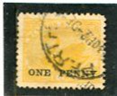 8AUSTRALIA/WESTERN AUSTRALIA - 1912  1d On 2d   YELLOW  PERF  12x12 1/2  FINE  USED   SG 172 - Oblitérés