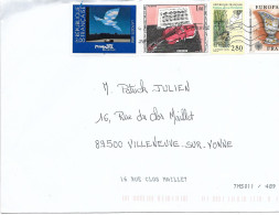 CURIOSITE / TEST AUTOMATIONFRANCE 2023  TM5011 / 489 // 4 Timbres Dont 2 Tableaux Magritte Et Duffy - Lettres & Documents