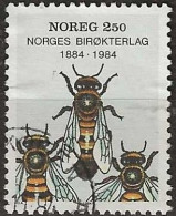 NORWAY 1984 Centenary Of Norwegian Beekeeping Society - 2k50 - Honey Bees FU - Oblitérés