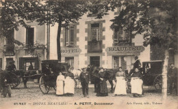Eymet * Place Et Hôtel BEAULIEU , A. PETIT Successeur * Attelage - Eymet