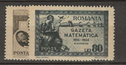 1945 MNH  Romania Mi 900-01 Postfris** - Unused Stamps