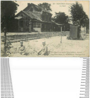 80 ROSIERES. La Gare Avec Militaires 1917 - Rosieres En Santerre