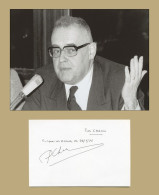 Pierre Chaunu (1923-2009) - Historien Français - Carte Signée + Photo - 1998 - Writers