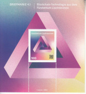 2022 Liechtenstein Blockchain Crypto Souvenir Sheet MNH  @ BELOW FACE VALUE - Unused Stamps