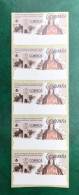 España Spain 2000, ATM ETIQUETA, 350 Aniv. Purísima A Castroverde, Tira De 5 Etiquetas Blancas / Strip Of 5, Nuevos ** - Machine Labels [ATM]