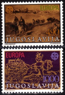 YUGOSLAVIA 1979 EUROPA: Postal History. Postmen On Horseback. Complete Set, MNH - 1979