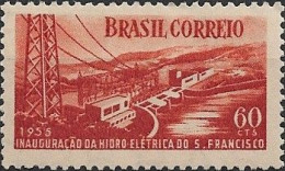 BRAZIL - INAUGURATION OF THE HYDROELECTRIC POWER PLANT OF PAULO AFONSO, BAHIA 1955 - MNH - Agua