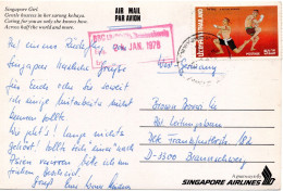 72738 - Thailand - 1978 - 5B Thai-Ringen EF A LpAnsKte BANGKOK -> Westdeutschland - Lutte