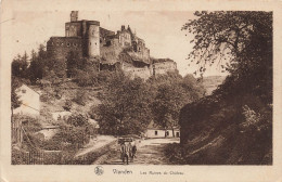 LUXEMBOURG - Vianden - Les Ruines Du Château - Paysans Sur La Route - Carte Postale Ancienne - Vianden