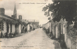 Soullans * Route De Perriez ( Perrier ) * Enfants Villageois - Soullans