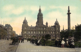 Postcard United Kingdom Scotland Glasgow Town Hall - Lanarkshire / Glasgow