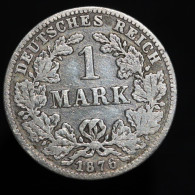 Allemagne / Germany, Wilhelm I, 1 Mark, 1876, C - Frankfort, Argent (Silver), TB (F), KM#7 - 1 Mark