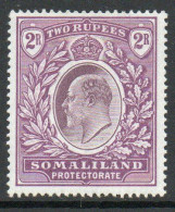 Somaliland Protectorate 1903 KEVII 2 Rupees Value, Wmk. Crown CC, Lightly Hinged Mint, SG 42 (BA2) - Somaliland (Protectorat ...-1959)