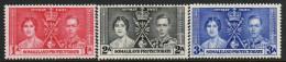 Somaliland Protectorate GVI 1937 Coronation Set Of 3, Hinged Mint, SG 90/2 (BA2) - Somaliland (Herrschaft ...-1959)