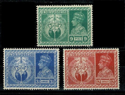 1946 India 178,180-181 King George VI 8,50 € - 1936-47  George VI