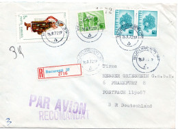 60829 - Rumänien - 1972 - 2@3L MiF A R-LpBf BUCURESTI -> Westdeutschland - Brieven En Documenten