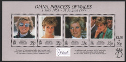 BAT / Brit. Antarktis 1998 - Mi-Nr. Block 7 ** - MNH - Tod Von Prinzessin Diana - Unused Stamps