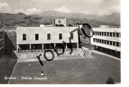 C. POSTALE-CARTOLINA - GUIDONIA  PALAZZO COMUNALE  - LUCIDA  FORMATO GRANDE VIAGGIATA 1956 - Guidonia Montecelio