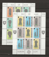 1978 MNH Isle Of Man Sheets, Postfris** - 1978