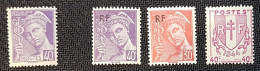 France 1939 – 1944 4 Timbres - Otros & Sin Clasificación