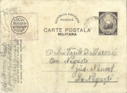 ROMANIA 1949 MILITARY, CENSORED, OPM 2468 BUCURESTI POSTCARD STATIONERY - World War 2 Letters