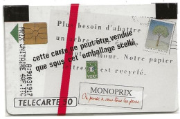 Telecarte Publique F 149 Monoprix 50 Unités NBS Gem - 1992