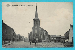 * Clabecq - Klabbeek (Tubeke - Tubize - Brabant Wallon) * (V.P.F. - Edit Jules Wastiau) église Et La Place, Kerk, Church - Tubeke