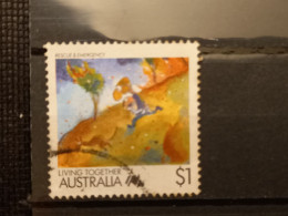 FRANCOBOLLI STAMPS AUSTRALIA AUSTRALIAN 1988 USED SERIE VIVERE INSIEME CARTONI CARTOON OBLITERE' - Gebruikt