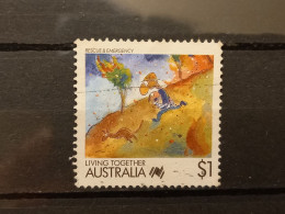 FRANCOBOLLI STAMPS AUSTRALIA AUSTRALIAN 1988 USED SERIE VIVERE INSIEME CARTONI CARTOON OBLITERE' - Used Stamps