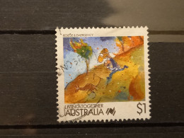 FRANCOBOLLI STAMPS AUSTRALIA AUSTRALIAN 1988 USED SERIE VIVERE INSIEME CARTONI CARTOON OBLITERE' - Used Stamps