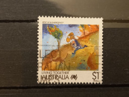 FRANCOBOLLI STAMPS AUSTRALIA AUSTRALIAN 1988 USED SERIE VIVERE INSIEME CARTONI CARTOON OBLITERE' - Usati