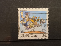 FRANCOBOLLI STAMPS AUSTRALIA AUSTRALIAN 1988 USED SERIE VIVERE INSIEME CARTONI CARTOON OBLITERE' - Used Stamps