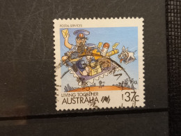 FRANCOBOLLI STAMPS AUSTRALIA AUSTRALIAN 1988 USED SERIE VIVERE INSIEME CARTONI CARTOON OBLITERE' - Used Stamps