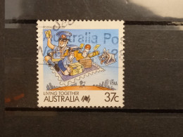 FRANCOBOLLI STAMPS AUSTRALIA AUSTRALIAN 1988 USED SERIE VIVERE INSIEME CARTONI CARTOON OBLITERE' - Used Stamps