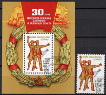 Umwelt 1984 Sowjetunion 5362+Bl.170 O 2€ Urbarmachung Von Bauern Pflug Hoja Natur Bloc S/s Bloque Sheet Bf SU CCCP UdSSR - Used Stamps