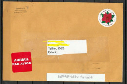 USA 2023 Air Mail Cover To ESTONIA Par Avion - Lettres & Documents