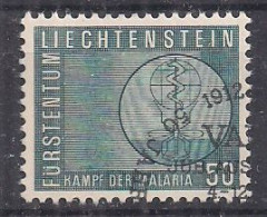 LIECHTENSTEIN  1962   LOTTA CONTRO LA MALARIA  UNIF. 365  USATO VF - Oblitérés