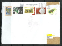 IRLAND IRELAND 2023 Air Mail Cover To Estonia O Dublin With 5 Nice Stamps - Lettres & Documents