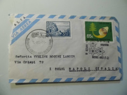 Busta Viaggiata Per L'italia Posta Aerea "DIA DE EMISION 18 OCTUBRE 1971 CELULOSA Y PAPEL" - Covers & Documents