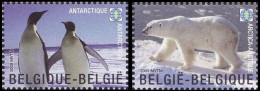 3884/3885**(BL166) - Préserver Les Régions Polaires Et Les Glaciers / Behoud Van Poolgebieden En Gletsjers - MONDE - Preservar Las Regiones Polares Y Glaciares