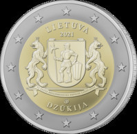 2021 Litauen Lithuania 2 Euro Münze / Coin Dzukija 2 Euro - 1 Coin  UNC - Lituanie