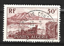 ALGERIE. N°327 Oblitéré De 1955. Ruines De Tipasa. - Oblitérés